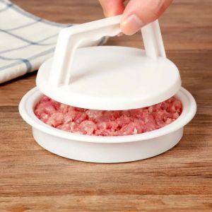 Grills 1Pcs Hamburger Press Stuffed Burger Press Plastic Meat Grill Party BBQ Burger Maker Mould Hamburger Maker Kitchen Tool