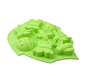 CORATED New Design 3d Insect Silicone Mold Chocolate Candy Cake Molds Creative Form For Soap Or Food For Retail9290944