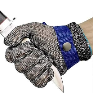 Gloves Safety Cut Proof Stab Resistant Work Gloves Stainless Steel Wire Safety Gloves Cut Metal Mesh Butcher Anticutting Work Gloves