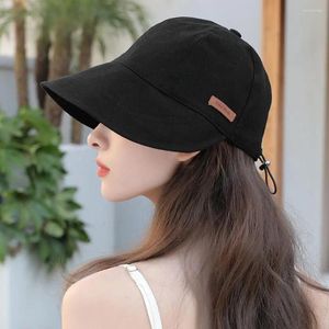 Berets Lady Sun Hat Protection Wide Brim Outdoor With Hole Adjustable Lightweight Gardening For Women Ultimate
