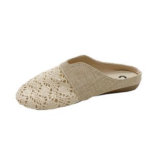 2024 Горячие продажи тапочки Sandal Slides Женщины пляж Лето-коричневый белый желтый черный размер сандалии 36-42