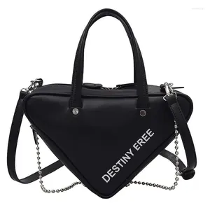 Shoulder Bags Brand Triangle Handbag For Women High Quality Leather Bag Luxury Chain Crossbody Female Designer Hand Ang Purse