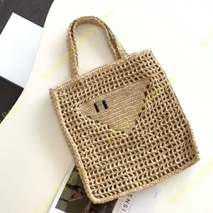 5A BASS DESIGNER RAFFIAS Hollow Out Straw Beach Triangle Luxury Borse Weave Shop Borse da viaggio Borse da viaggio da donna Summer Pochette Cross Body Frizione Spalla Bota