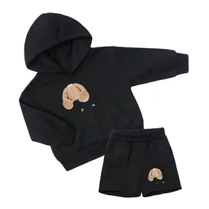 Vårpojkar tröja shorts set sommar barns träning designer barn kläder baby casual wear mode flickor hoodies storlek 90-160 CSD2405061