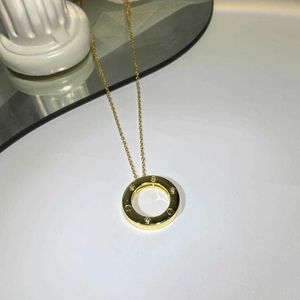 Trendy design necklace New classic diamond luxury atmospheric simple elegant collarbone with cart original necklace