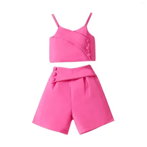 Clothing Sets Toddler Baby Girls Summer Clothes Infant Outfits Tank Top Shirt Cute Shorts Set Sweatshirt Teen Girl