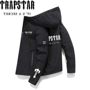 Vår- och hösten Trapstar Solid Color Printed Jacket Trend New Casual Sports Mens