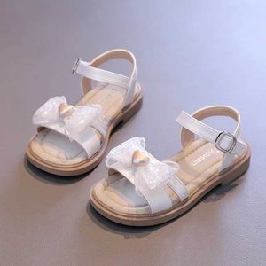 Sandals Childrens Summer Sandals Fashion Love Bowtie Sandals for Pretty Girls Sweet Elegant Kids Princess Open-toe Dress Flat Sandals