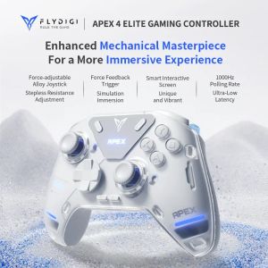 Fareler Orijinal Flydigi Apex 4 Gamepad Kablosuz Elit Kuvvet Geri Bildirimi Tetikleme Desteği PC Palworld/Switch/Mobil/TV Kutusu Oyun Denetleyicisi