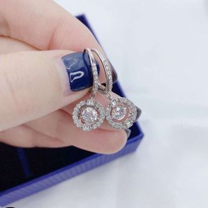 보석 Swarovskis 귀걸이 디자이너 여성 독창적 인 품질 고급 패션 매력 박동 하트 귀걸이 여성 요소 Crystal Earrings Fade Fade 절대 사라짐