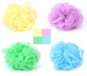 100Pcs Multi Colors 15G Bath Shower Sponge Pouf Loofahs Nylon Mesh Brush Shower Ball Lace Edge Mesh Bath 1208 V29513307