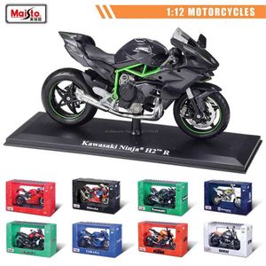 Diecast Model Arabalar Maisto 1 12 BMW Kawasaki Suzuki Yamaha KTM Alaşım Motosiklet Orijinal Yetkili Die Cast Model Oyuncak Araba Serisi Hediye2405