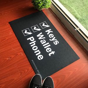 Keys Phone Wallet Entrance Doormat Door Mat Funny Outside Rubber Mat Non Slip Rugs for Home Decor Anti-Slip Non-woven Fabric 2952