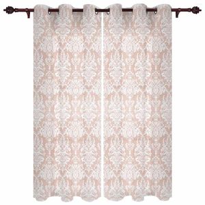 Curtain Ethnic Style Retro Persian Pattern Floral Outdoor For Garden Patio Drapes Bedroom Living Room Kitchen Window