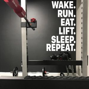 Stickers Large Gym Wake Run Lift Eat Sleep Repeat Wall Sticker Fitness Sport Inspirational Motivational Quote Wall Decal Vinyl Decor
