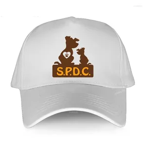 Bollmössor Justerbar baseballmössa BALCK Kvinnor Luxury Hatts SPDC Saving Pound Dogs Man Hip Hop Short Visor Hat Snapback Adult Sport Bonnet