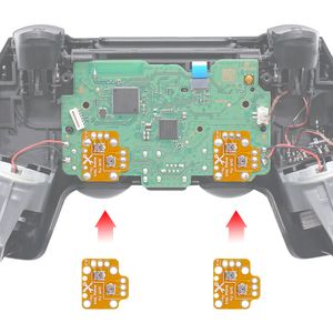 ZK20 لـ PS4/PS5/Xboxone Universal Controller 3D Resist Reset Reset Plate لوحة إعادة ضبط اليسار/اليمين.