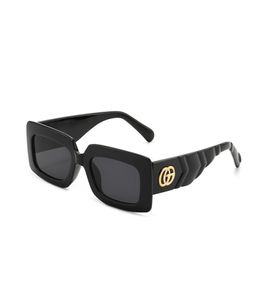 Occhiali da sole designer per donne occhiali da sole rettangolari gatti rettangolari Double G0811 Fashion Glass7115164
