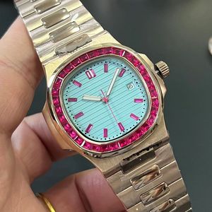 Lüks Elmas Tasarımcı Erkekler Yüksek Kaliteli Montre Otomatik Hareket İzle 40mm Paslanmaz Çelik Malzeme Moda İşleri Erkekler İzle Relojes