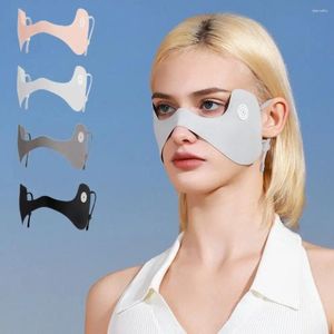 Cycling Caps 1pcs Anti-UV Ice Silk Face Scarf Mask Summer Eye Protection Sunscreen Patches Adjustable Breathable Sport