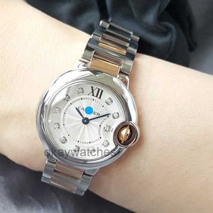 Crater Automatic Mechanical Unisex Watches New Blue Balloon Series Womens Watch 18K Rose Gold Precision Steel Quartz We902030 Med Original Box