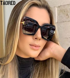 Sunglasses TAORED 2022 Trendy Fashion Women039s Elegant Butterfly Frame Eyeglasses Luxury Designer Vintage Female Sun Glasses3659537