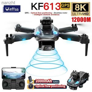 Drones New KF613 drone 8K professional high-definition equipped with camera G obstacle avoidance FPV four helicopter brushless motor 5G WIFI Rc flying toy WX