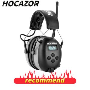Auricolari Hocazor Safety Earcuffs FM/AM Radio Cuffie Protezione per le orecchie Muffs NRR 25DB Audizione Protettore per falciare negozi di lavoro in neve