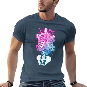 Tops cerebbe da uomo Maglietta gotica e ossa di ossa di anime T-shirt magliette per uomo