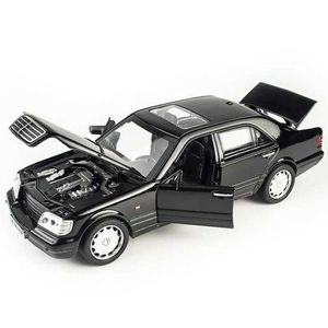 Diecast Model Cars 1 32 Mercedes Benz S W140 alloy model car sound light pull backlight sound alloy car childrens toy A88L2405