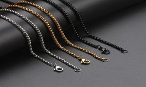 Stainless Steel Pearl Shape Gold Plated Chains Necklace Jewelry Accessories Whole7830280