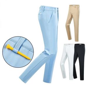 Men's Pants Pants for Men Stretch Waistband Waterproof Summer White Casual Sports Trousers Breathable Quick-drying Man Wear Y240506