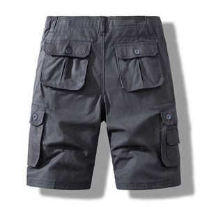 Men's Shorts Mens sports shorts cargo shorts oversized Bermuda half pants cotton loose straight running gym shortsL2405