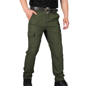 Мужские брюки мужские грузовые брюки сплошной цвет тактическая уличная одежда бегает по пешеходным походам на горные работы туристические брюки Ультратонкие, подходящие для одежды в 2024L2405