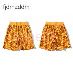 Męskie szorty Man Man Summer Orange Camupflage Printing Short Spodnie Wysokiej jakości plażę azjatycką rozmiar M-2xl