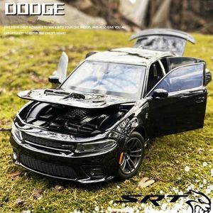 Diecast Model Cars 1 32 Dodge Charger SRT Hellcat Alloy Sport Car Model Modell