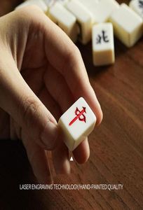 Maschere da festa mahjong set di giochi cinesi in miniatura con 2 carte di riserva 144 minitili Tale Travel Board5136996