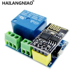 Zubehör ESP8266 ESP01S 5V WiFI Relay Modul Dinge Smart -Home -Fernbedienungsschalter für Telefon App ESP01 Wireless WiFi -Modul