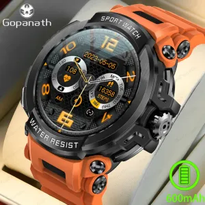 Watches 2023 New 1.5inch HD large circular screen 600mah large battery health monitoring 100+sports mode waterproof smart watch for men