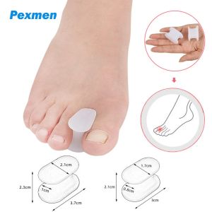 Инструмент Pexmen 2/4pcs Gel Toe Seperator Hallux Valgus Bunion Corrector Corrector Protector Spacer для перекрытия Callus Callus и Hammertoes