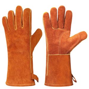 Gloves Outdoor Barbecue Gloves Beef Two Layer High Temperature Resistance Microwave Oven Welding Aluminum Foil Heat Insulation