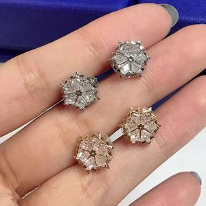 Swarovskis Earring Designer Women Top Quality Luxury Fashion Charm Romantic And Sweet Earrings Fresh And Fashionable Starry Snow Crystal Earrings For Women