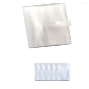 Storage Bags SV-Jewelry Book Clear Portable Travel Jewelry Earring Organizer Booklet Bag(160 Slots 150 Sealed Bags)