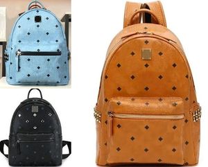 Ny högkvalitativ designare väska män och kvinnor ryggsäck handväskor mode skolväska läder justerbar axelband stor kapacitet resväska