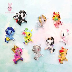 BESTI BESTI TOKIDOKI UNICORNO SERIE 7 BIFFICI BIDI MYSTERY BOX Figura Caja Misteriosa Sorpresa Kawaii Model Girl Girl Birthday Gift T240506