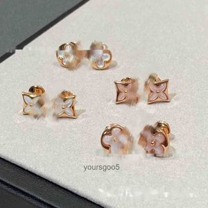 Women Earrings Girl Valentines Day mammy Gift high-quality version double-sided shell live broadcast AB double-sided earrings