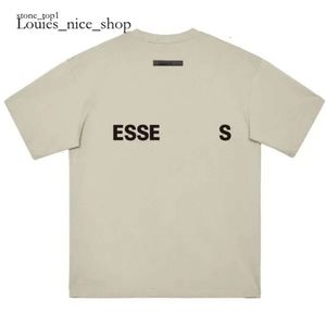 Essentialsshirt Essentialsclothing Essentialsshorts Essentialsshirt Essentialstshirt 24ss 100%cotton Street Short Sleeved Tshirt Letter Print Couple 681