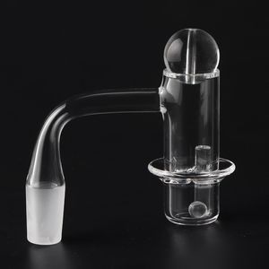 Halo Quartz Banger Nail Reting Accessories Beveled Edge Seamless Saturn Terp Slurper med fasta pelare/6mm kvartspärlor för bong dab oljeriggar