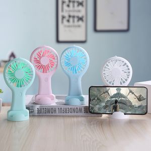 By Sea Shipping Portable Rechargeable Fan USB Gadgets Charging Cool Removable Handheld Mini Outdoor Fans Pocket Folding 4 colors