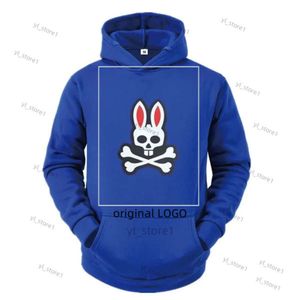 Psychologiczne króliczka z kapturem szkielet króliczek Logo Logo drukuj bluza z kapturem jesień zima streetwear mężczyzn design sportowy bluza top harajuku pullover 9940